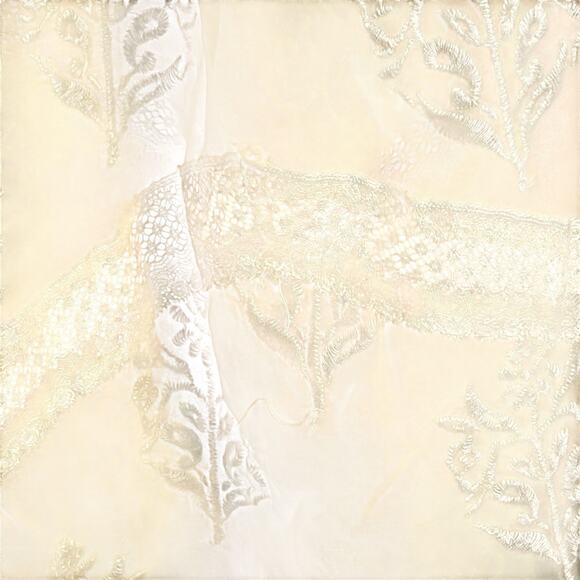 Johnny Was Silk Sheer Embroidered Cream Ivory Shirt 4 Love & Liberty M Lace - Picture 6 of 11